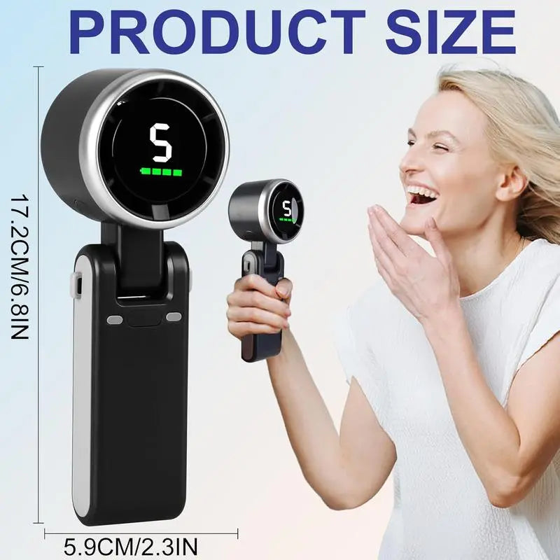 Portable Turbo Handheld Fan 5 Speeds
