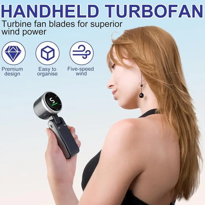 Portable Turbo Handheld Fan 5 Speeds