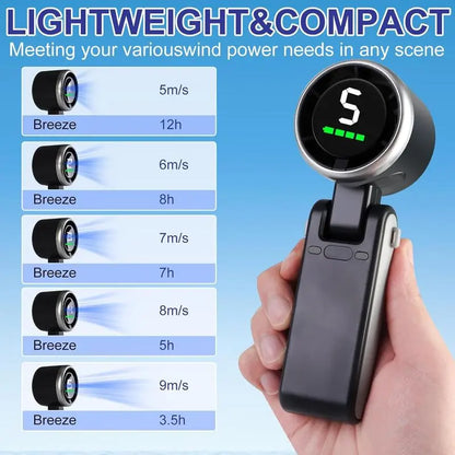 Portable Turbo Handheld Fan 5 Speeds